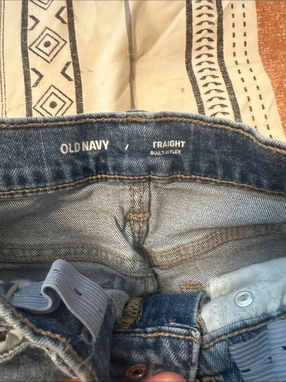 Little Boys Old Navy Skinny & Straight Jeans Duo — Dark Blue & Light Blue Washes